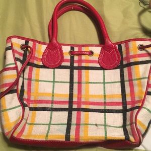 burberry linen bag